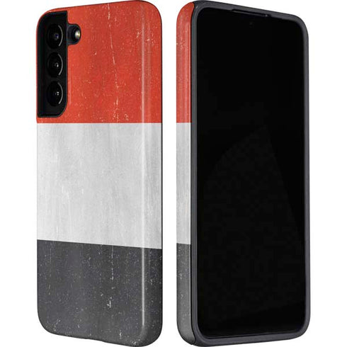 Yemen Flag Distressed Galaxy S22 Pro Case
